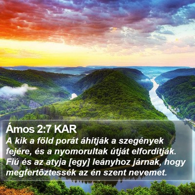 Ámos 2:7 KAR Bible Verse Image