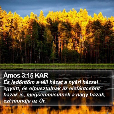 Ámos 3:15 KAR Bible Verse Image