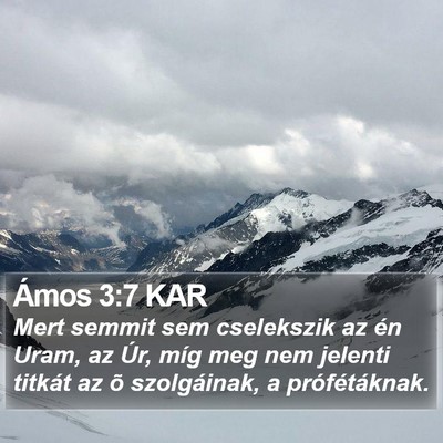 Ámos 3:7 KAR Bible Verse Image