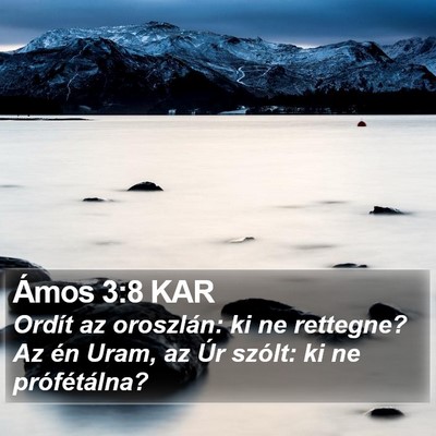 Ámos 3:8 KAR Bible Verse Image