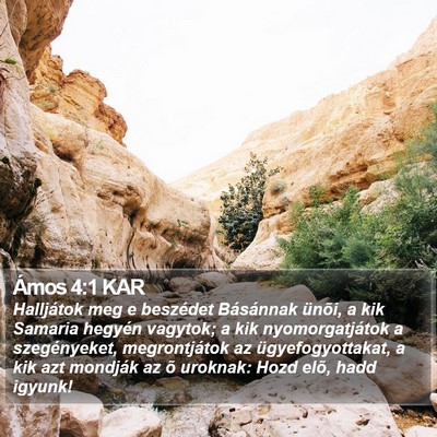Ámos 4:1 KAR Bible Verse Image