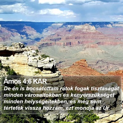 Ámos 4:6 KAR Bible Verse Image