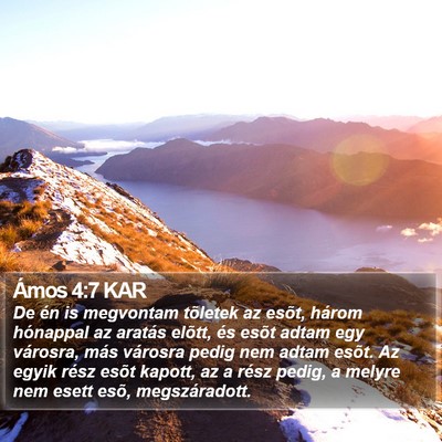Ámos 4:7 KAR Bible Verse Image