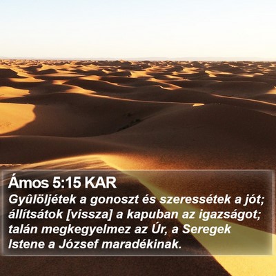 Ámos 5:15 KAR Bible Verse Image