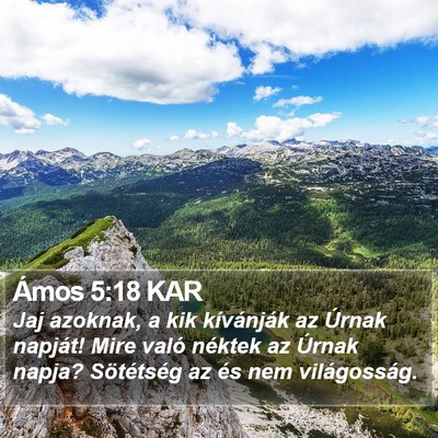 Ámos 5:18 KAR Bible Verse Image