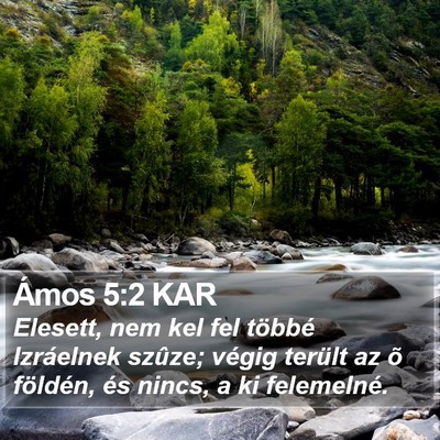 Ámos 5:2 KAR Bible Verse Image