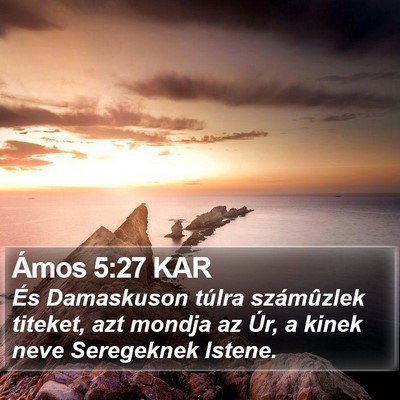 Ámos 5:27 KAR Bible Verse Image