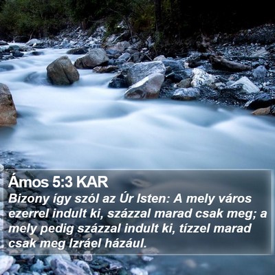Ámos 5:3 KAR Bible Verse Image