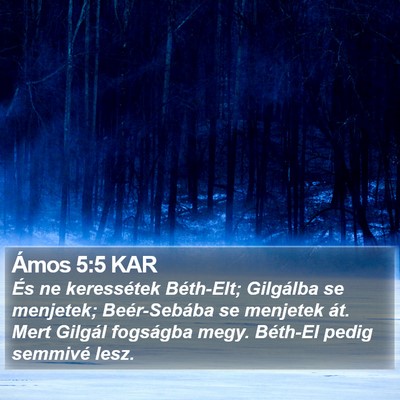 Ámos 5:5 KAR Bible Verse Image