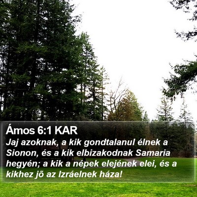 Ámos 6:1 KAR Bible Verse Image