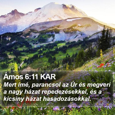 Ámos 6:11 KAR Bible Verse Image