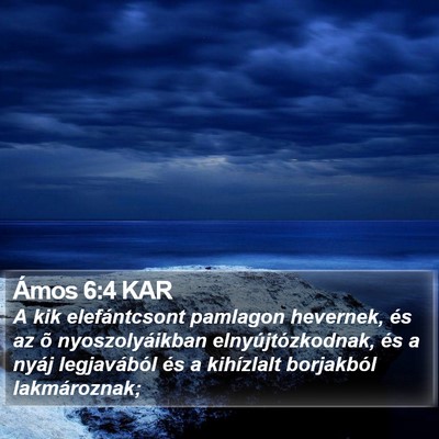 Ámos 6:4 KAR Bible Verse Image
