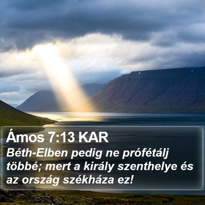 Ámos 7:13 KAR Bible Verse Image