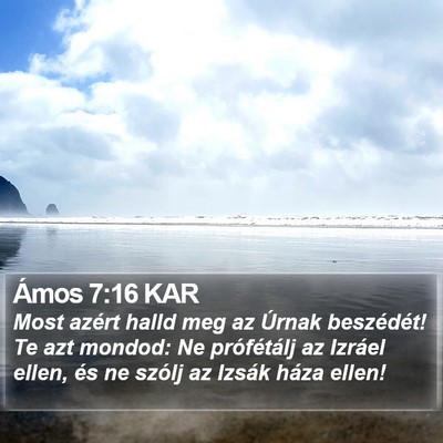 Ámos 7:16 KAR Bible Verse Image