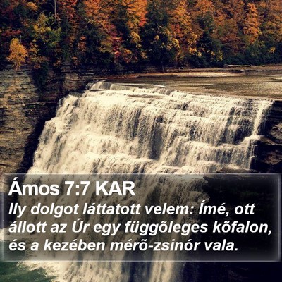Ámos 7:7 KAR Bible Verse Image