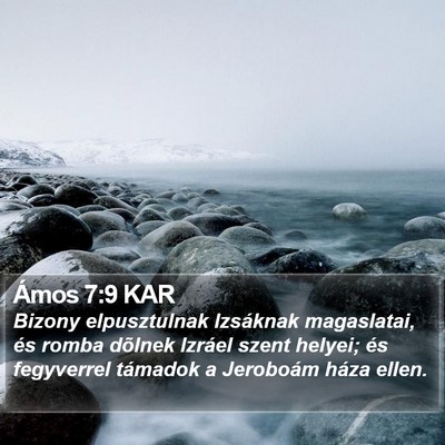 Ámos 7:9 KAR Bible Verse Image
