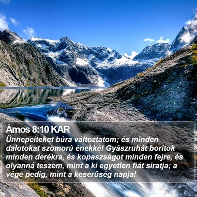Ámos 8:10 KAR Bible Verse Image