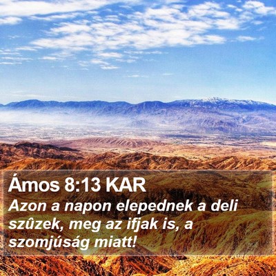 Ámos 8:13 KAR Bible Verse Image