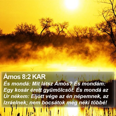 Ámos 8:2 KAR Bible Verse Image