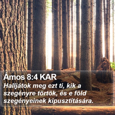 Ámos 8:4 KAR Bible Verse Image