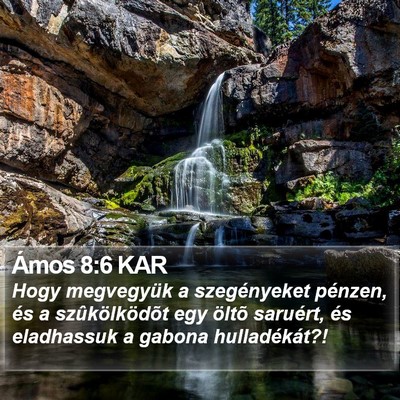 Ámos 8:6 KAR Bible Verse Image