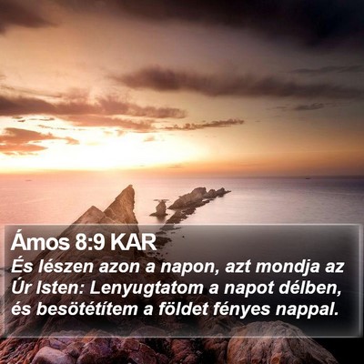 Ámos 8:9 KAR Bible Verse Image