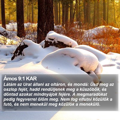 Ámos 9:1 KAR Bible Verse Image