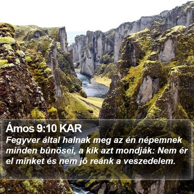 Ámos 9:10 KAR Bible Verse Image