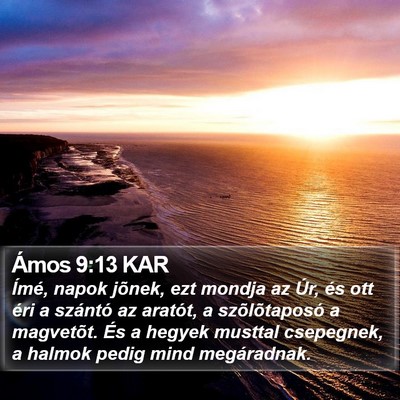 Ámos 9:13 KAR Bible Verse Image