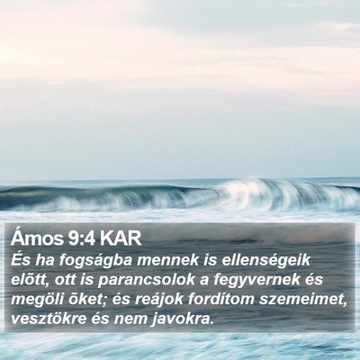 Ámos 9:4 KAR Bible Verse Image
