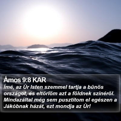 Ámos 9:8 KAR Bible Verse Image
