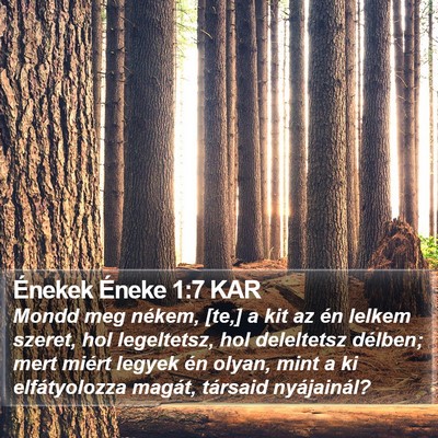 Énekek Éneke 1:7 KAR Bible Verse Image