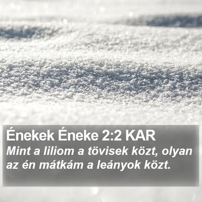 Énekek Éneke 2:2 KAR Bible Verse Image