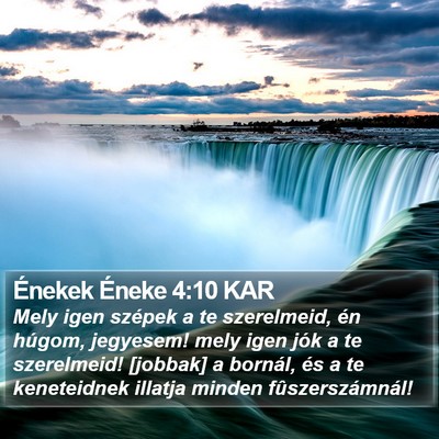 Énekek Éneke 4:10 KAR Bible Verse Image