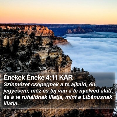 Énekek Éneke 4:11 KAR Bible Verse Image