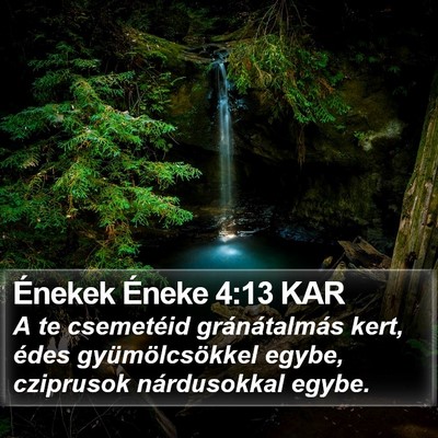 Énekek Éneke 4:13 KAR Bible Verse Image