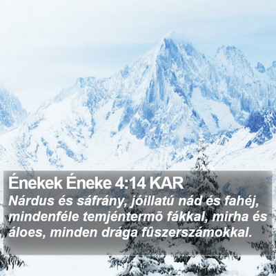 Énekek Éneke 4:14 KAR Bible Verse Image