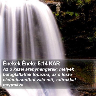 Énekek Éneke 5:14 KAR Bible Verse Image