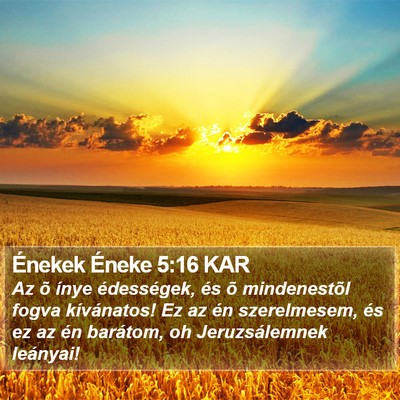 Énekek Éneke 5:16 KAR Bible Verse Image