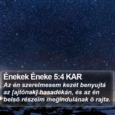Énekek Éneke 5:4 KAR Bible Verse Image