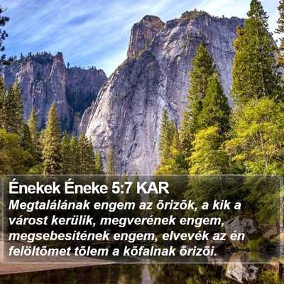 Énekek Éneke 5:7 KAR Bible Verse Image