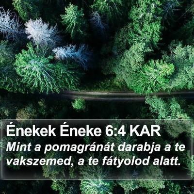 Énekek Éneke 6:4 KAR Bible Verse Image