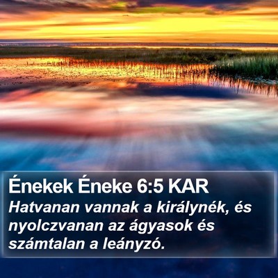 Énekek Éneke 6:5 KAR Bible Verse Image