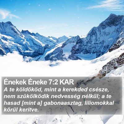 Énekek Éneke 7:2 KAR Bible Verse Image