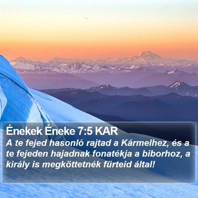 Énekek Éneke 7:5 KAR Bible Verse Image