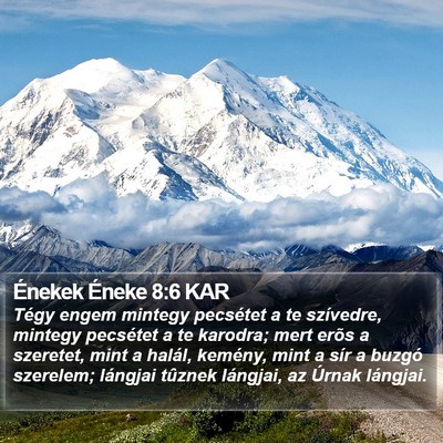 Énekek Éneke 8:6 KAR Bible Verse Image