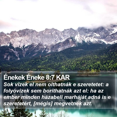 Énekek Éneke 8:7 KAR Bible Verse Image