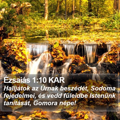 Ézsaiás 1:10 KAR Bible Verse Image