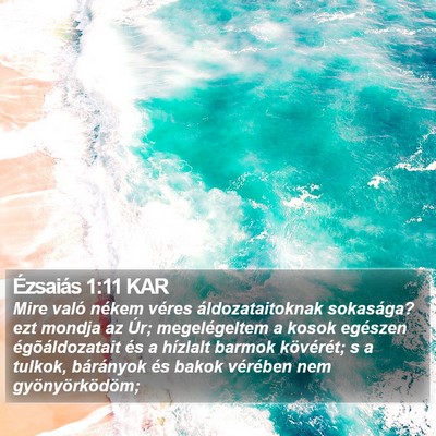 Ézsaiás 1:11 KAR Bible Verse Image
