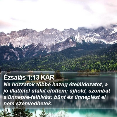 Ézsaiás 1:13 KAR Bible Verse Image